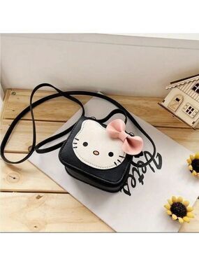 COPY - Hello Kitty Cute Kawaii Shoulder Bag for Kids - Small Black NIP
